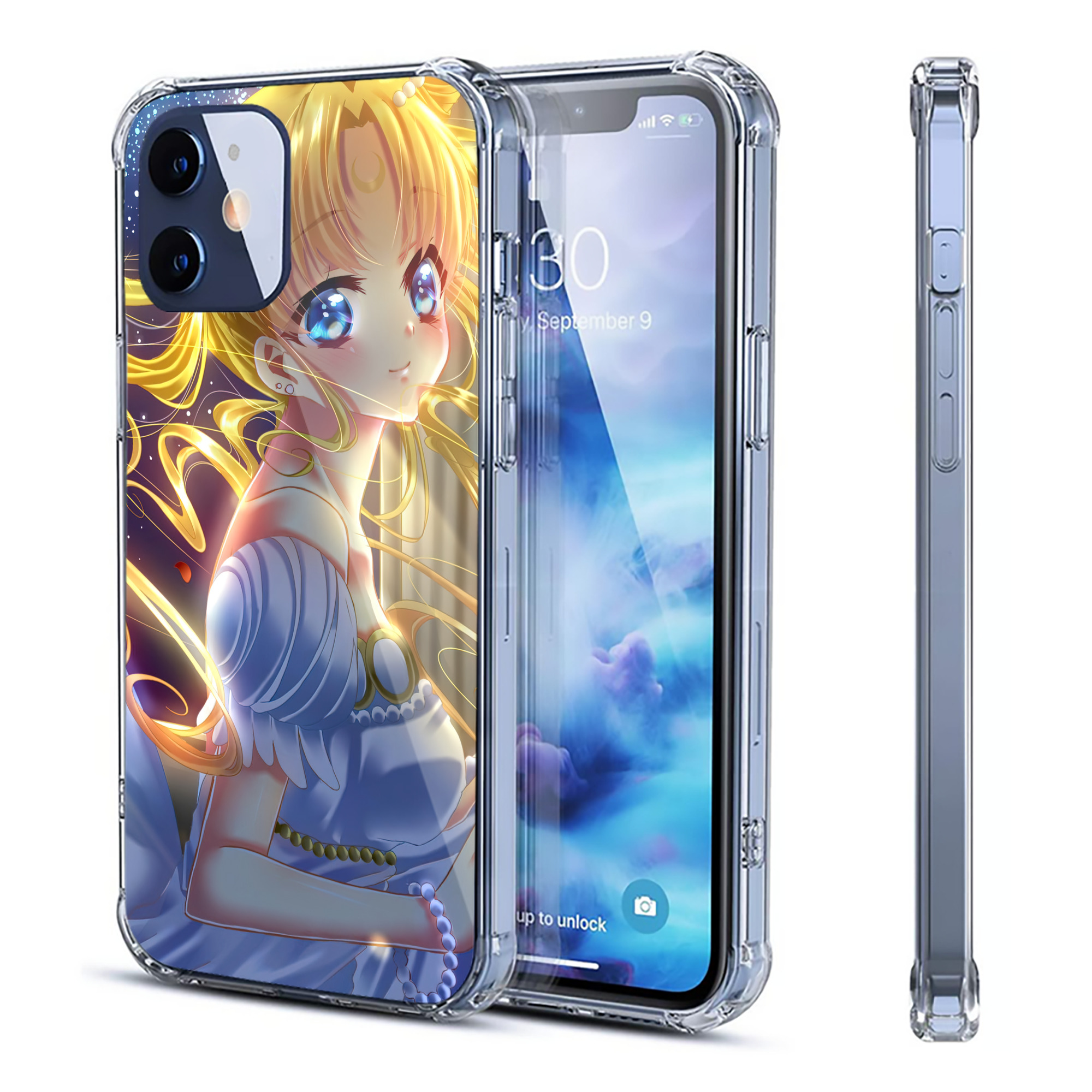（画像用） 美少女戦士セーラームーン Sailor Moon 【iPhone 12シリーズ対応】透明スマホケース（クリアソフトケース）